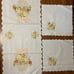 Greek embroidered coffee/end 3 piece runner mat table set