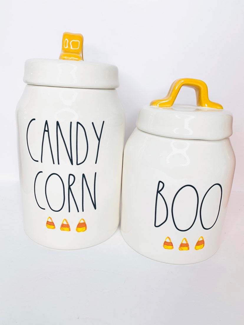 Rae Dunn candy corn canister