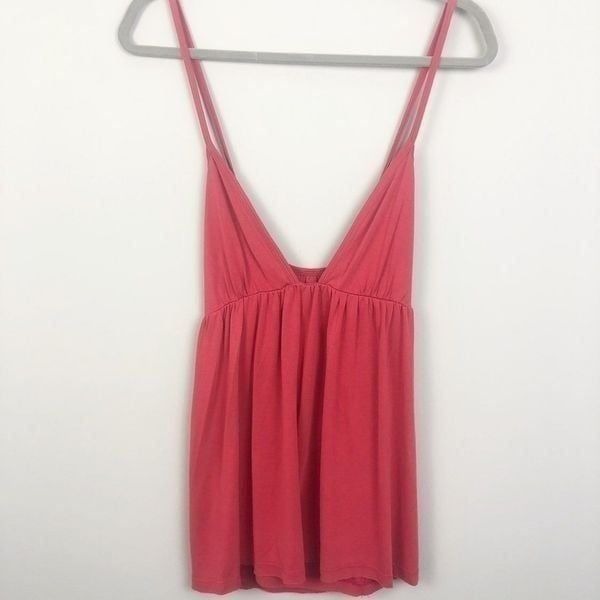 Free People Red Deep V Tank