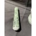 Vintage Green Stone Solid Polished Footed Marble Mortar & Pestle 4 H