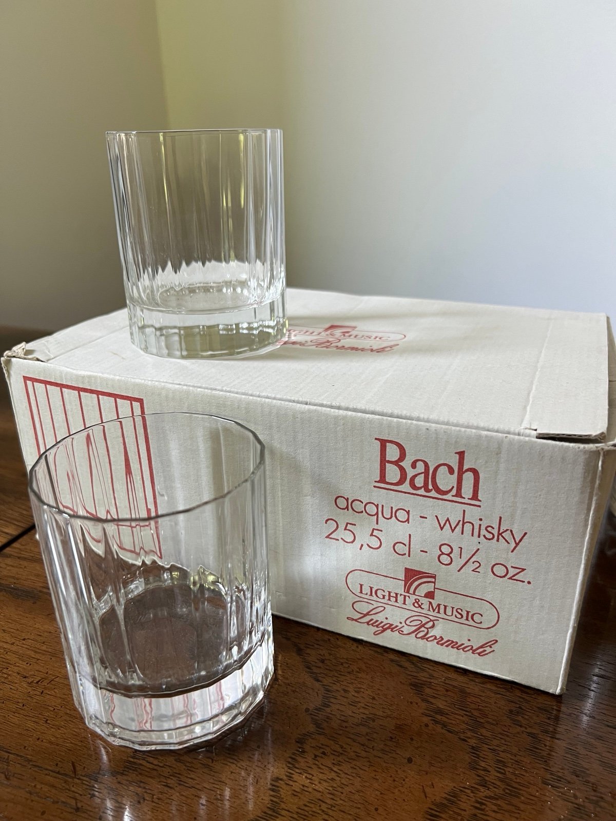 NIB Luigi Bormioli - Italy, BACH, Double Old Fashioned - Set of 6
