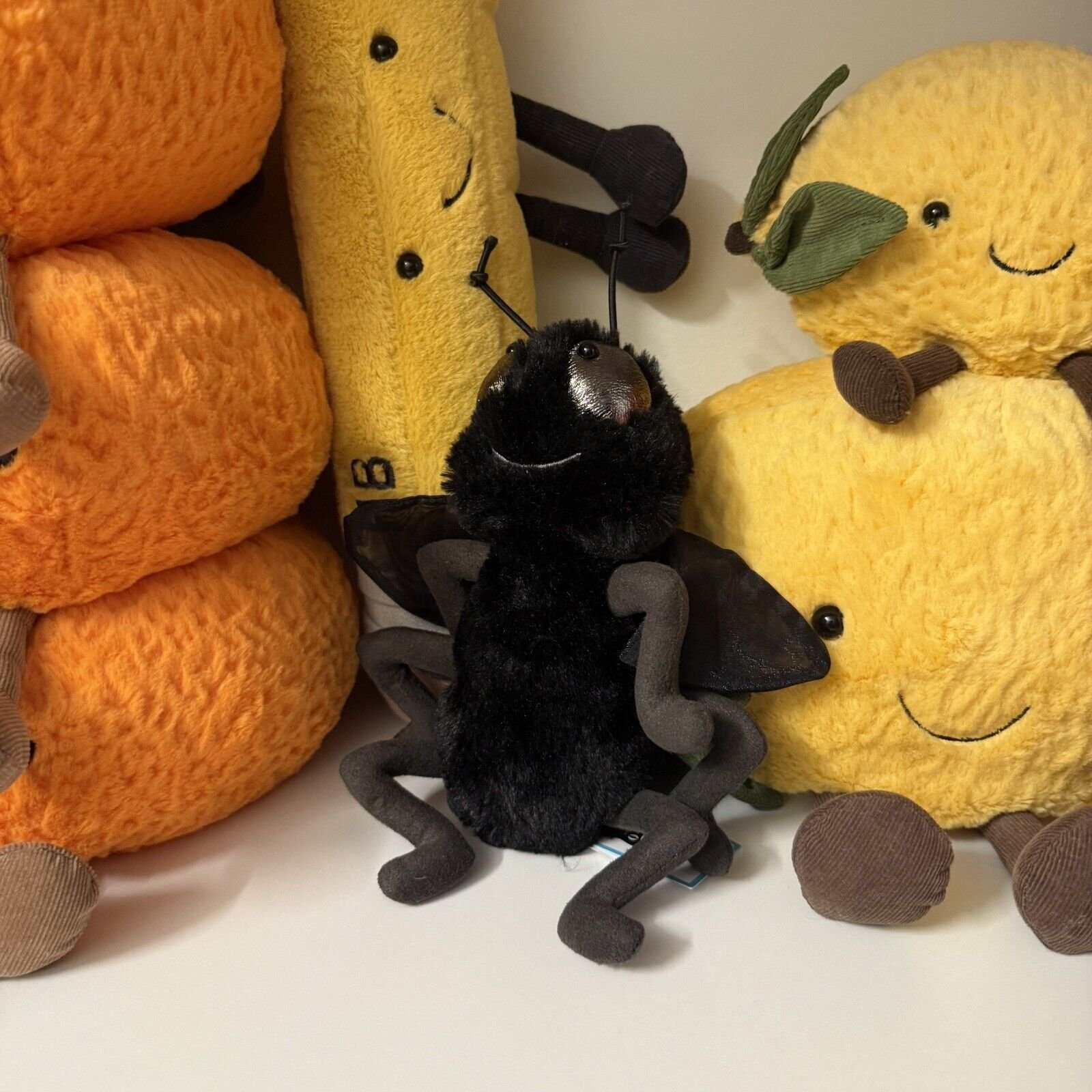Jellycat Farrell Fly Soft Black Quirky Insect Toy BNWT New With Tags