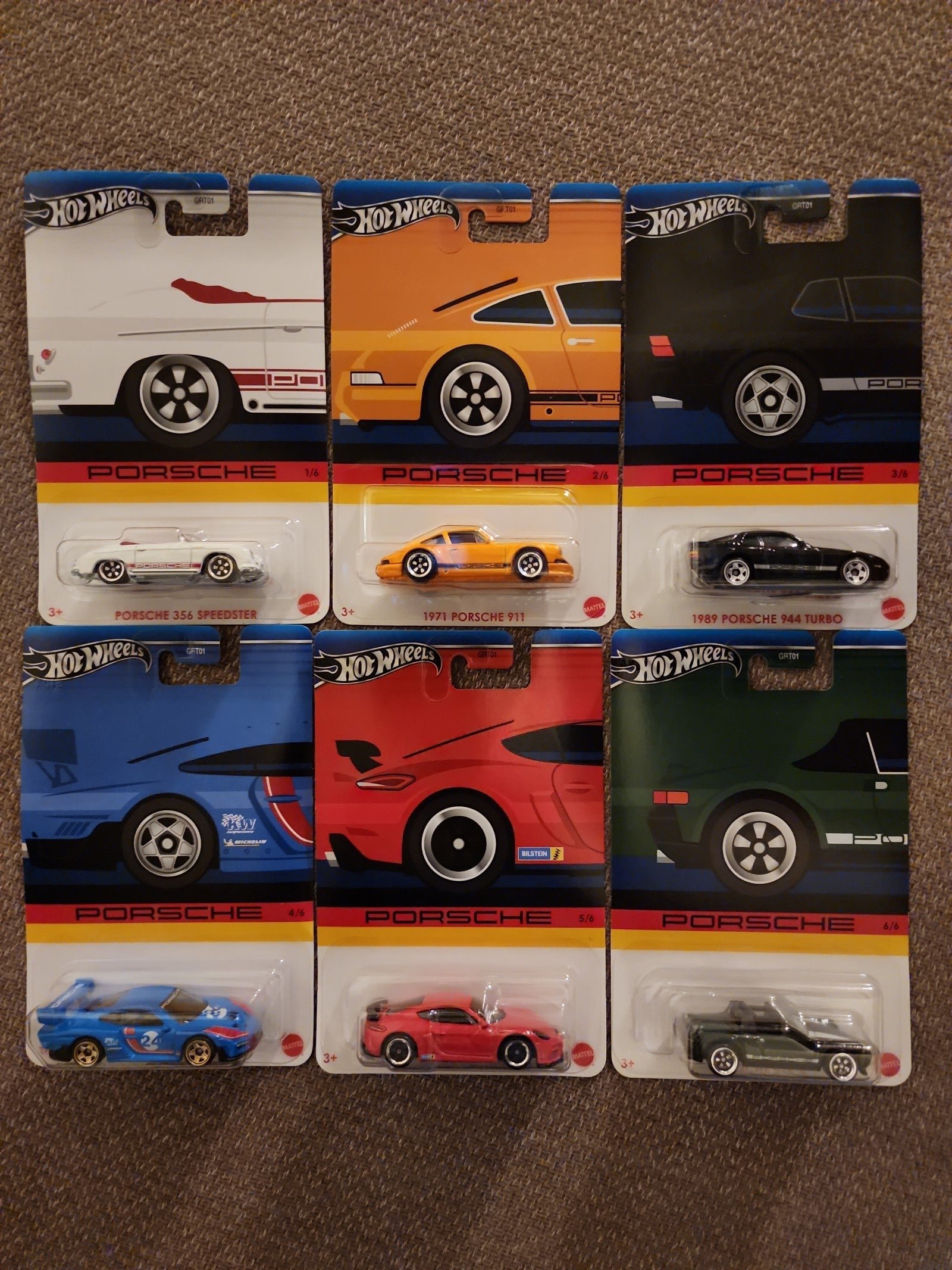 HOT WHEELS 2024 6 CAR PORSCHE SET