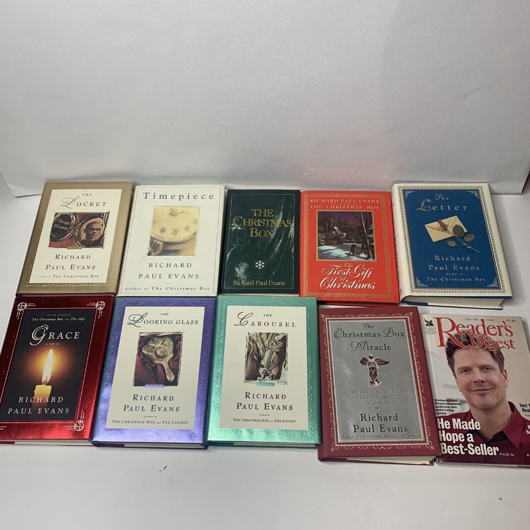 Lot Of 9 Richard Paul Evans books Christmas Box, Locket, Noel Collection