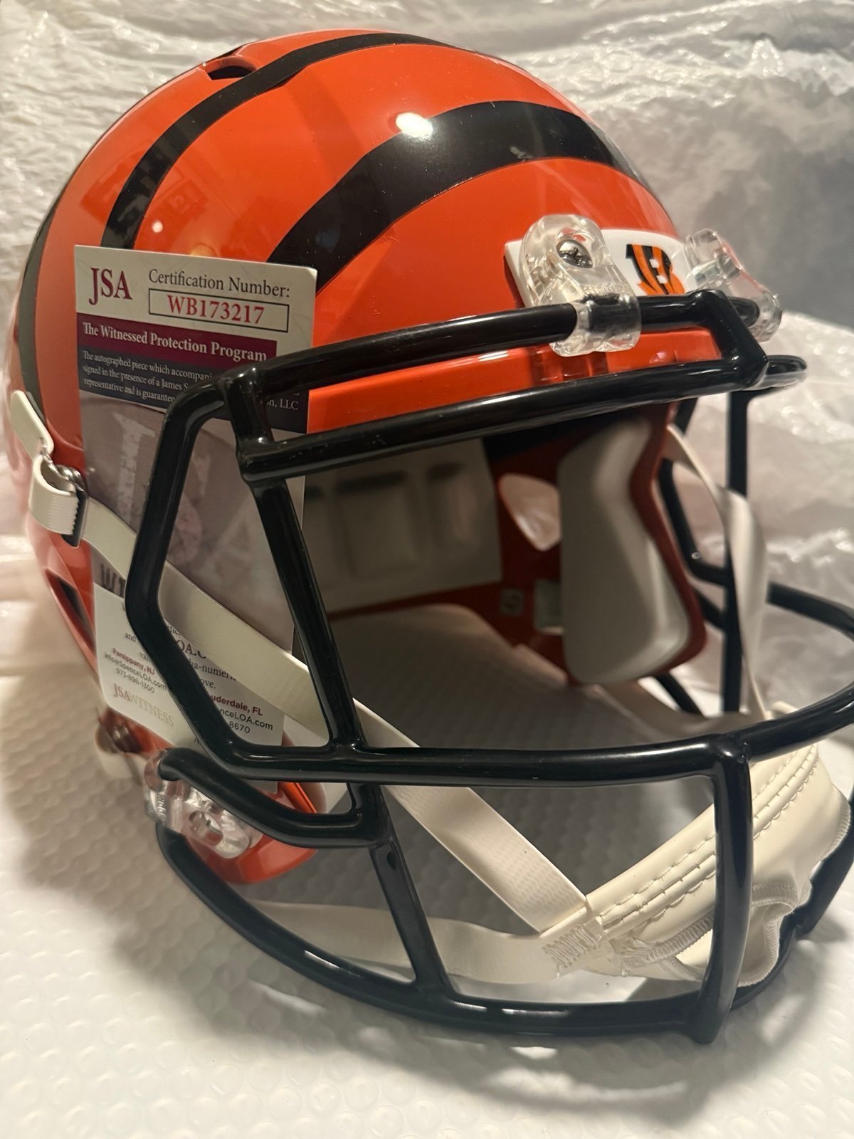 Joe Mixon Autographed Cincy Full Sized Replica Helmet (JSA COA)