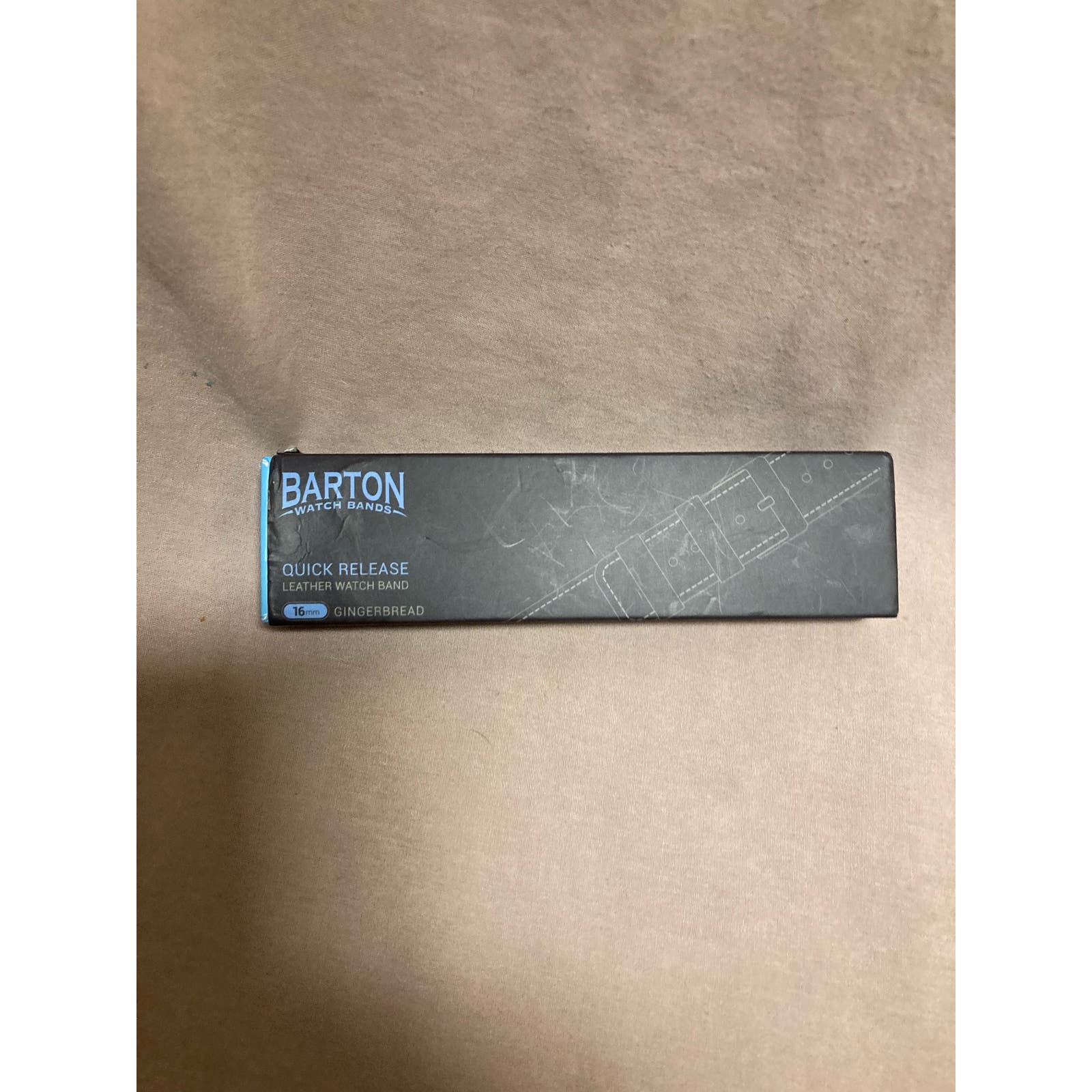 Barton Watchbands Gingerbread Brown Leather Quick Release Watch Band