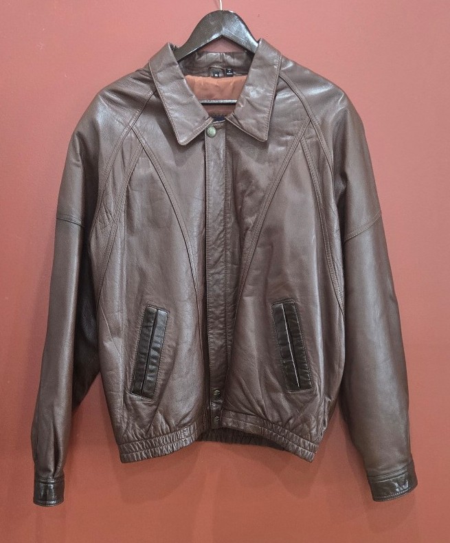 Leather bomber jacket by Beyond Leather