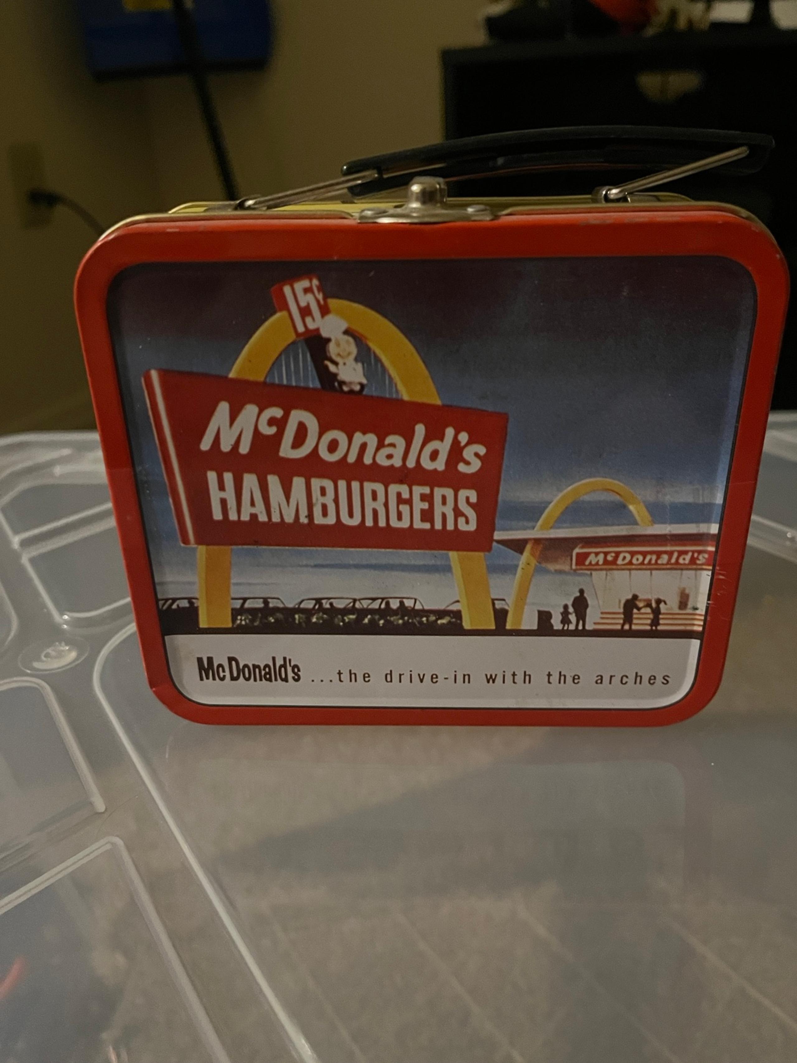 vintage mcdonald’s tin