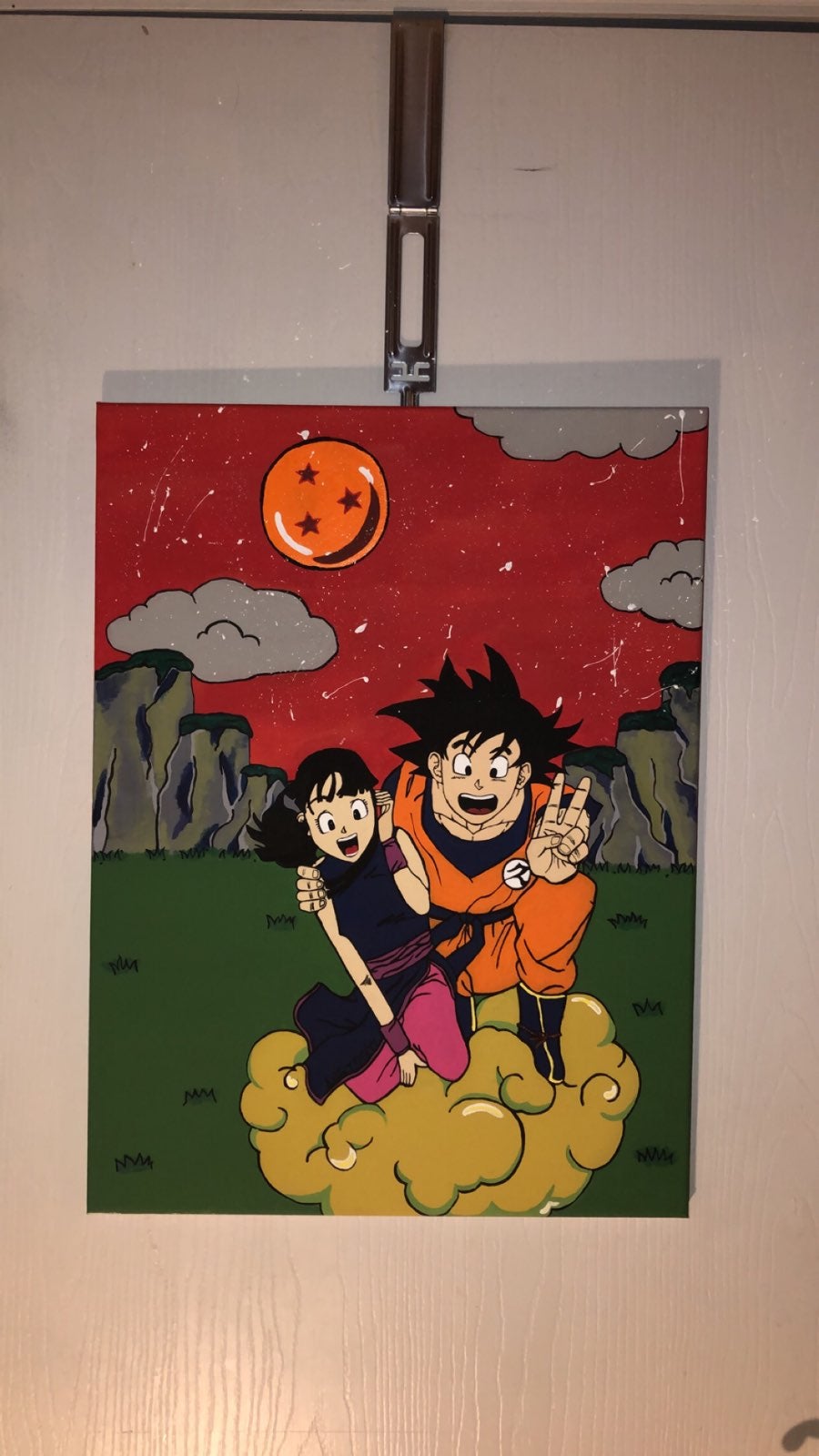 Goku and chichi painting inspo !!!!