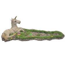 Vintage Y2K 2000 Adams Apple Unicorn Meadow Long Incense Figurine