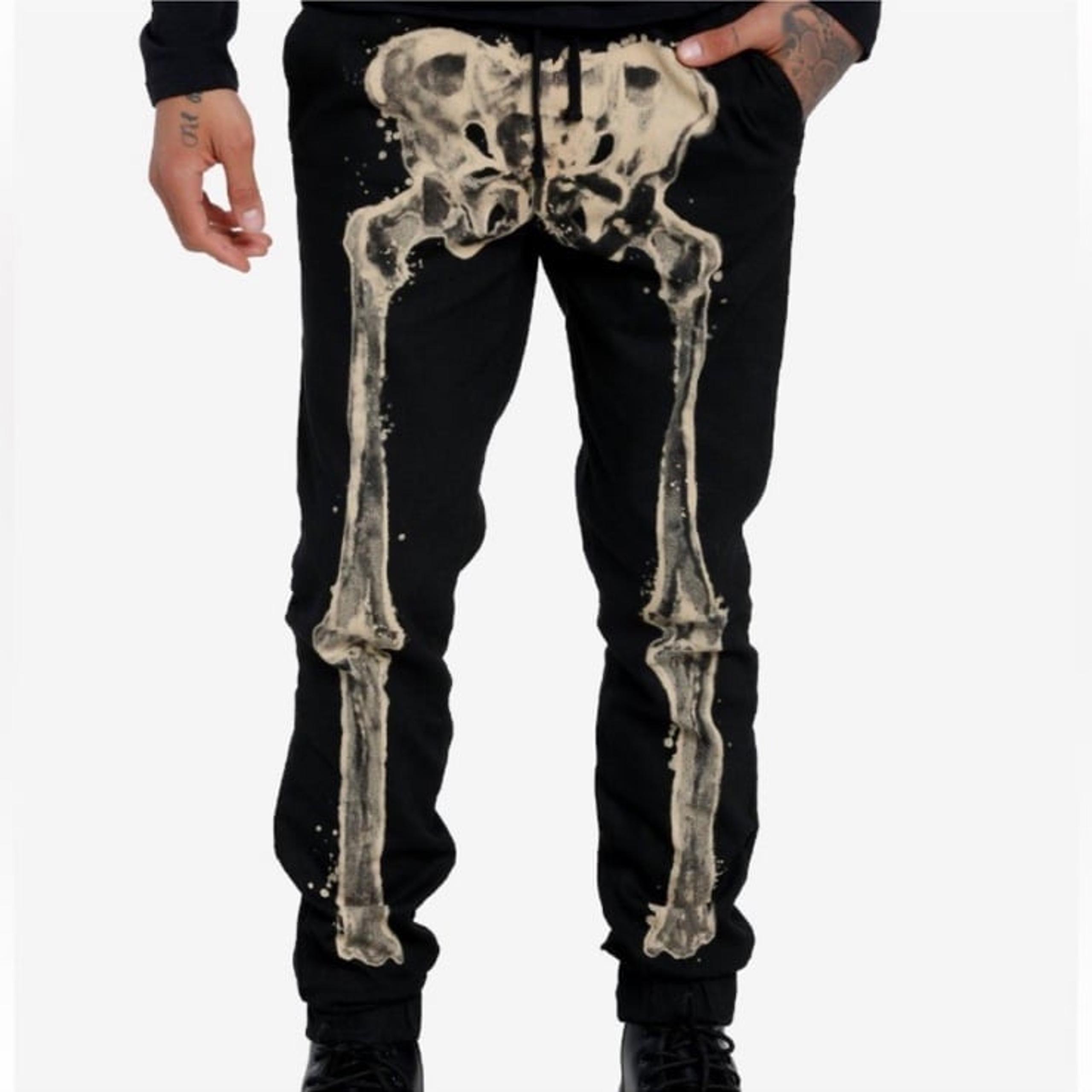 Skeleton Jogger Pants Hot Topic Halloween Spooky Costume