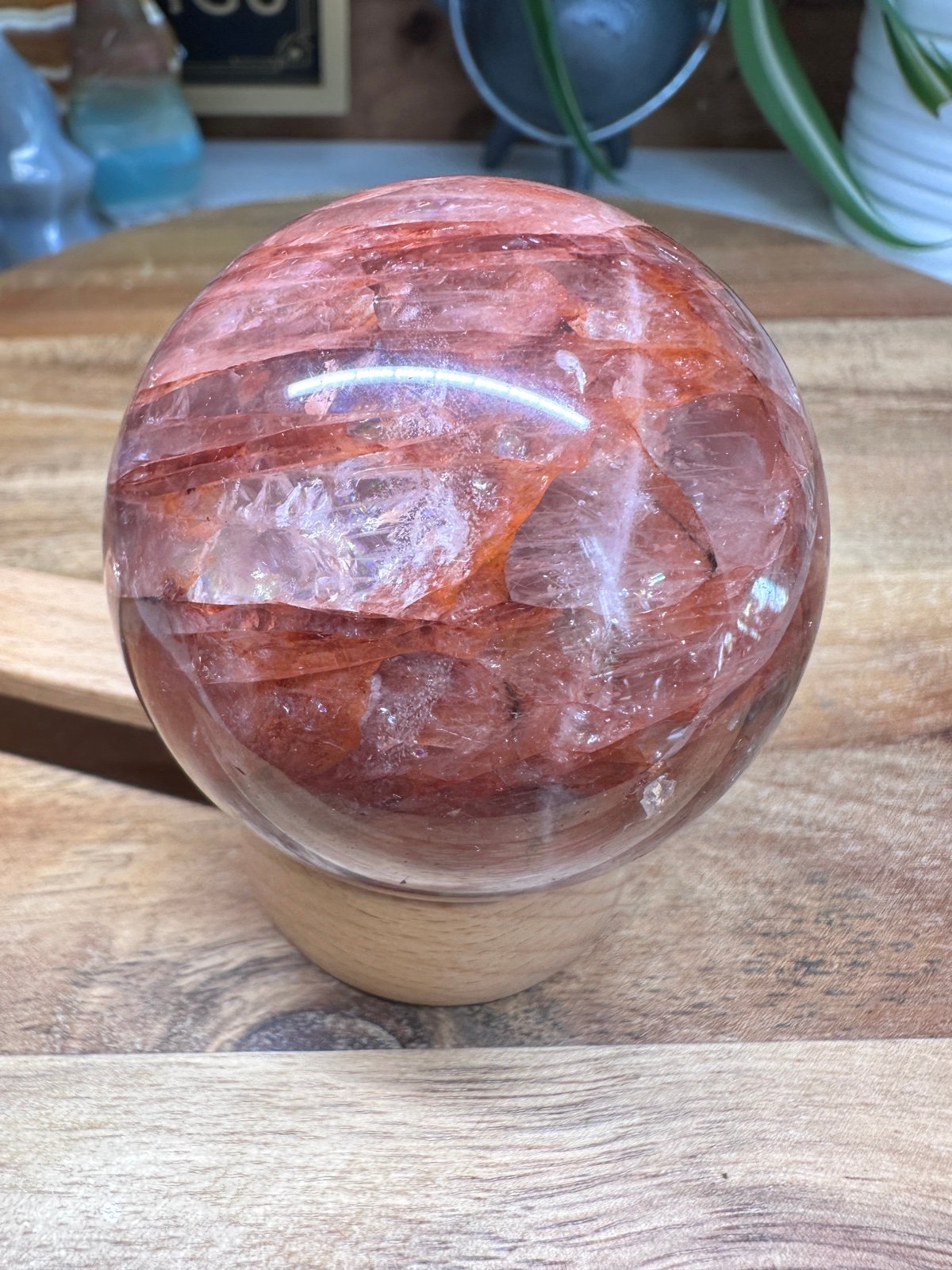 Fire Quartz Sphere
