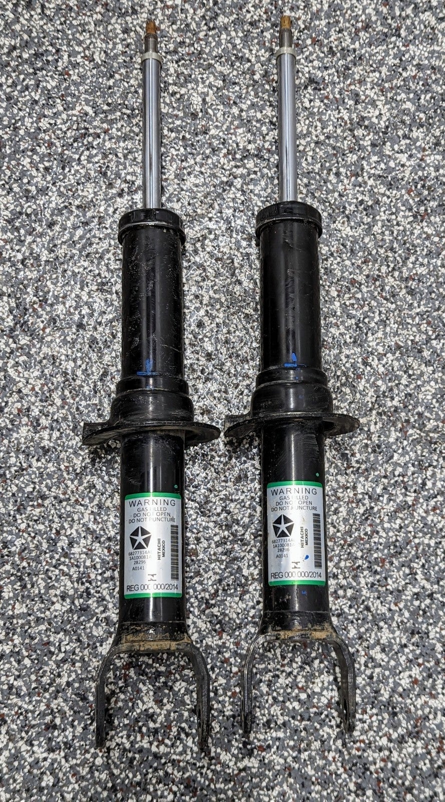 2x OEM 19 20 21 22 23 Dodge Ram 1500 Mopar Hitachi Two Front Struts 68277314AC