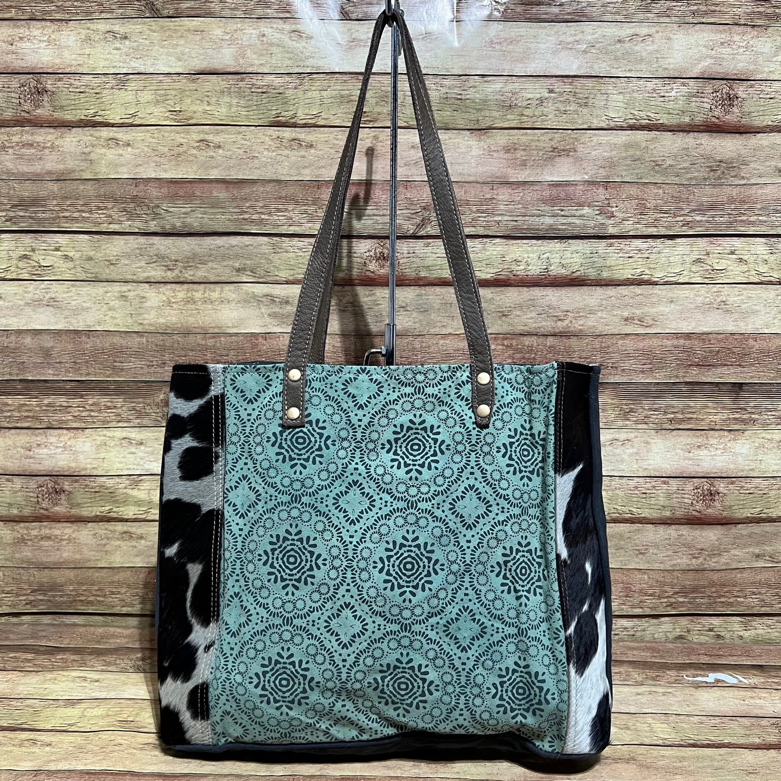 Myra B Floral Chic Canvas Tote Bag
