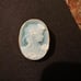 Authentic Genuine green agate Italian Blue Cameo