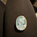 Authentic Genuine green agate Italian Blue Cameo