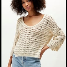 FREE PEOPLE Cozy Pullover in Ivory