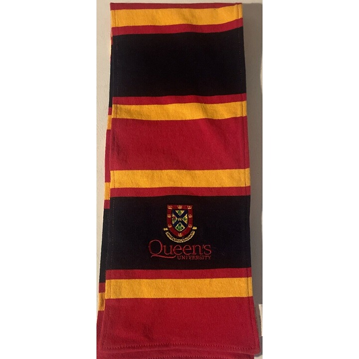 Queen's University Embroidered Barbarian Rugby Scarf Initiative Campaign