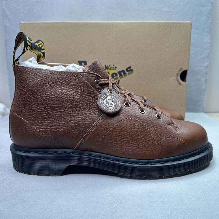 Dr. Martens Church Mens Size 13 Monkey Boots Urban Brown Buckingham Leather NEW