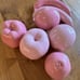Pink ceramic fruit set of 7 gorgeous!