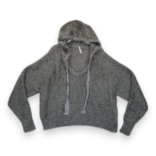 Free People Women's Fuzzy Light As a Feather Hoodie Sweater Size M Pullover