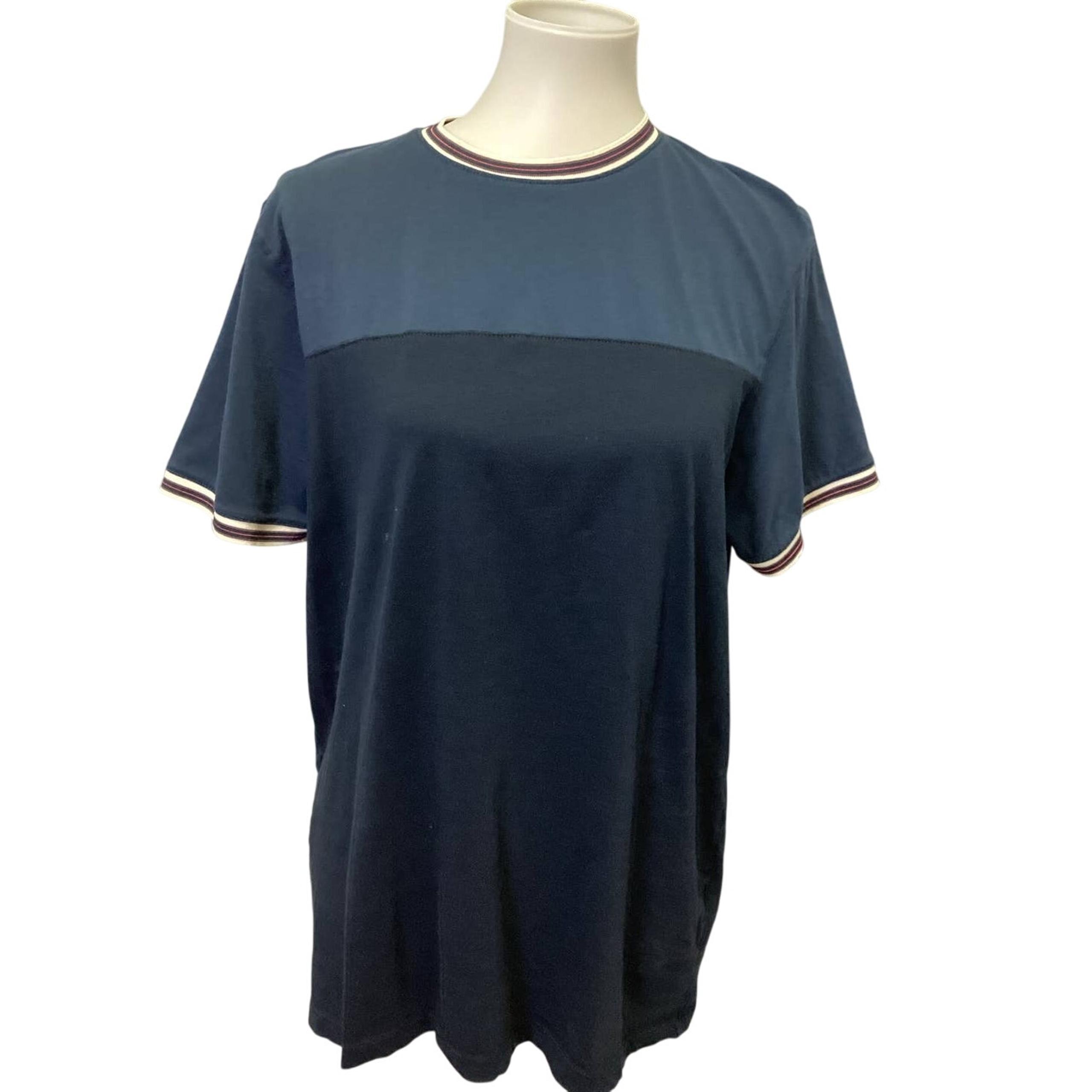 Denim & Flower Ricky Singh Mens XL Cotton Blend Crew Neck Short Sleeve Tee Shirt