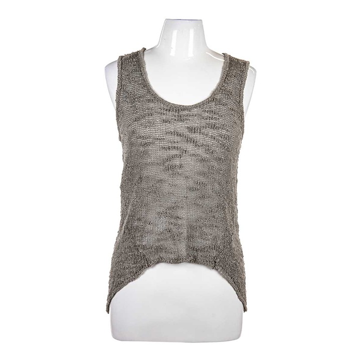 Helmut Lang Tank Tops MED Grey