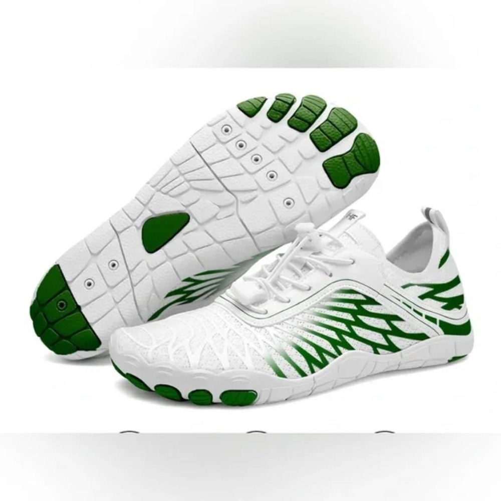 Hike footwear Lorax Healthy non-slip barefoot water shoes men white green EU 38
