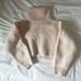 Aritzia Babaton Pink Cropped Turtleneck Sweater