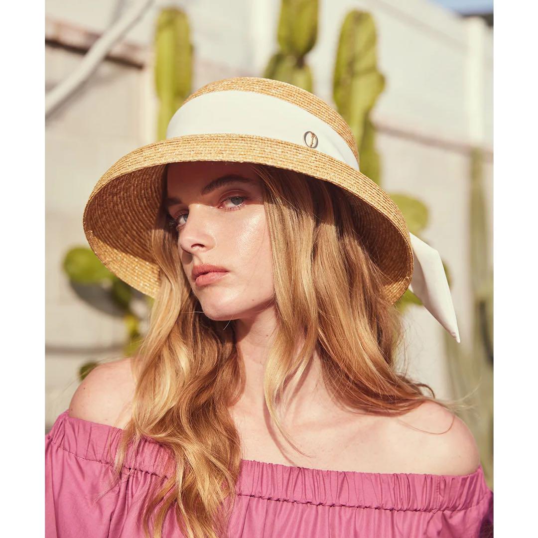 Chapeau d'O  Casablanca シャポードオー カサブランカ Chapeau d' O StrawBraid Casablanca | 57.5cm(75) BLACK (01