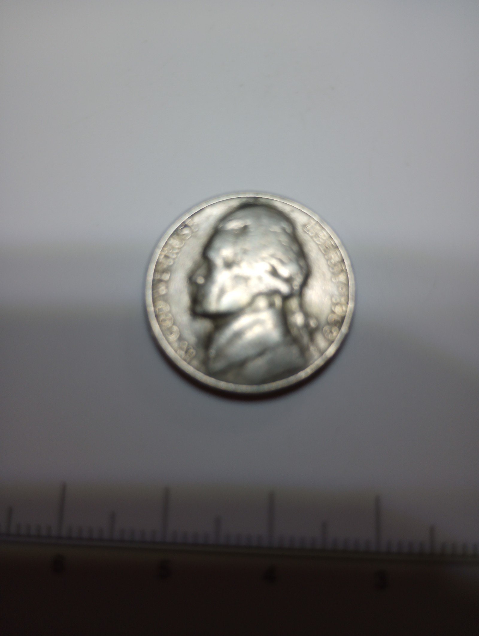 Thomas Jefferson silver nickel 1960 Denver 5c