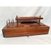 Vtg Fairfax Dresser Desk Valet Jewelry Box Wood Brass, Lined Drawer, Bedroom