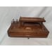 Vtg Fairfax Dresser Desk Valet Jewelry Box Wood Brass, Lined Drawer, Bedroom
