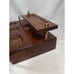Vtg Fairfax Dresser Desk Valet Jewelry Box Wood Brass, Lined Drawer, Bedroom