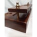 Vtg Fairfax Dresser Desk Valet Jewelry Box Wood Brass, Lined Drawer, Bedroom
