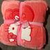 HELLO KITTY BOW BLANKET ( QUEEN SIZE)