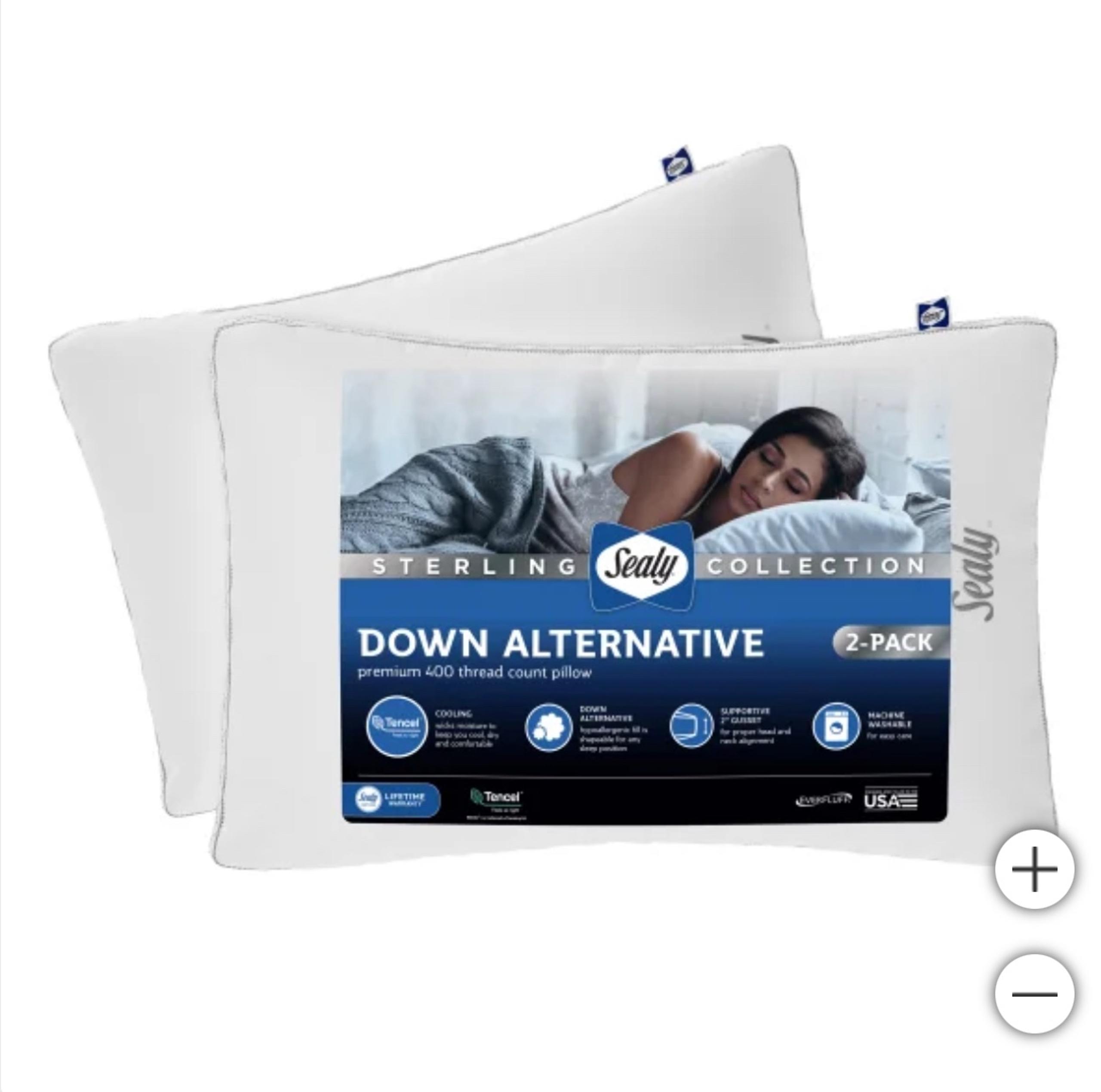 Sealy Sterling Collection Down-Alternative Pillow, 2-pack
