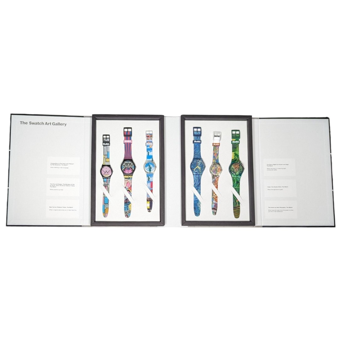 Swatch SZS31 MoMA Collaboration Quartz Analog Watch Museum of Modern Art Set New