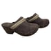 Very Volatile Brown Suede Leather Vintage Y2K Clogs Mules Shoes Womens 8 Slip On
