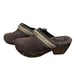 Very Volatile Brown Suede Leather Vintage Y2K Clogs Mules Shoes Womens 8 Slip On