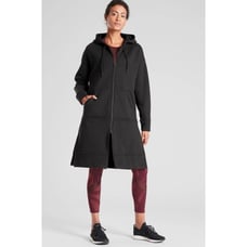 Athleta Tenacity Duster Long Jacket Hoodie Size medium