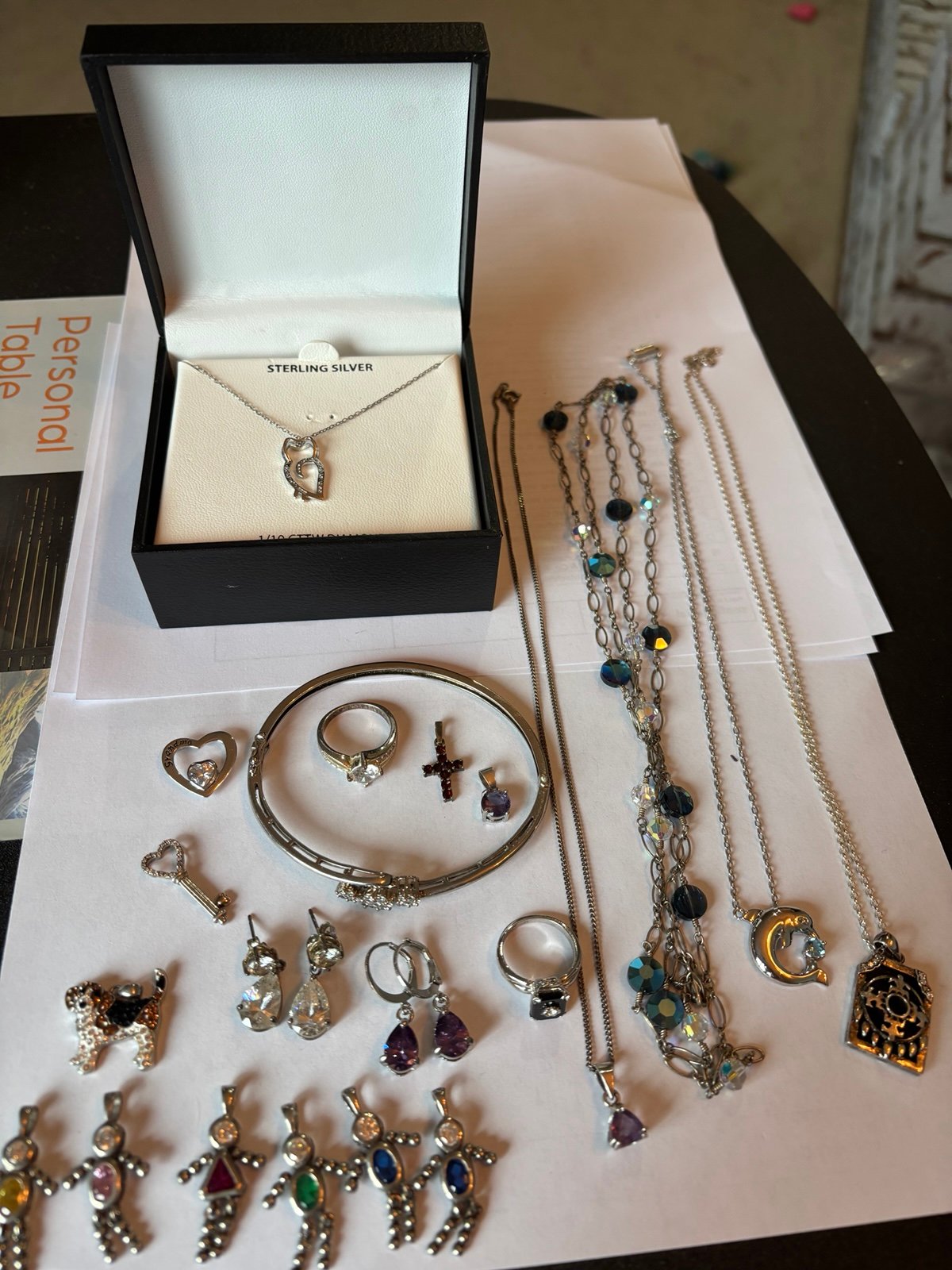 Sterling silver/ costume? Bling jewelry lot