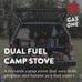 Gas One GS-3400P Propane or Butane Stove Dual Fuel Stove Portable Camping Stove