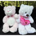 2 HUGE 24”Vintage Pink & White Valentines Love Bears Hug Me Excellent Condition!
