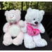 2 HUGE 24”Vintage Pink & White Valentines Love Bears Hug Me Excellent Condition!