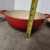 Le Creuset Signature Cast Iron Shallow Casserole Sauteuse Braiser 26 Flame Red