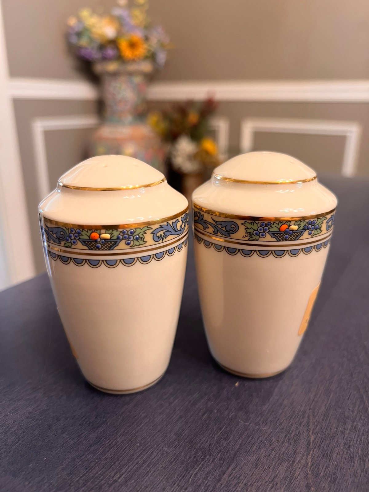 Lenox Autumn Salt and Pepper Shakers New