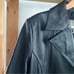 Wilson’s Leather Black Leather Long Blazer Jacket Coat