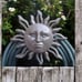 Sun Face & Rays Decorative Cast Metal Outdoor Garden Hose Hanger