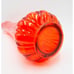 LE Smith Swung Vase Ribbed Large Amberina Ruby Red 20” MCM Column Bulbous Base